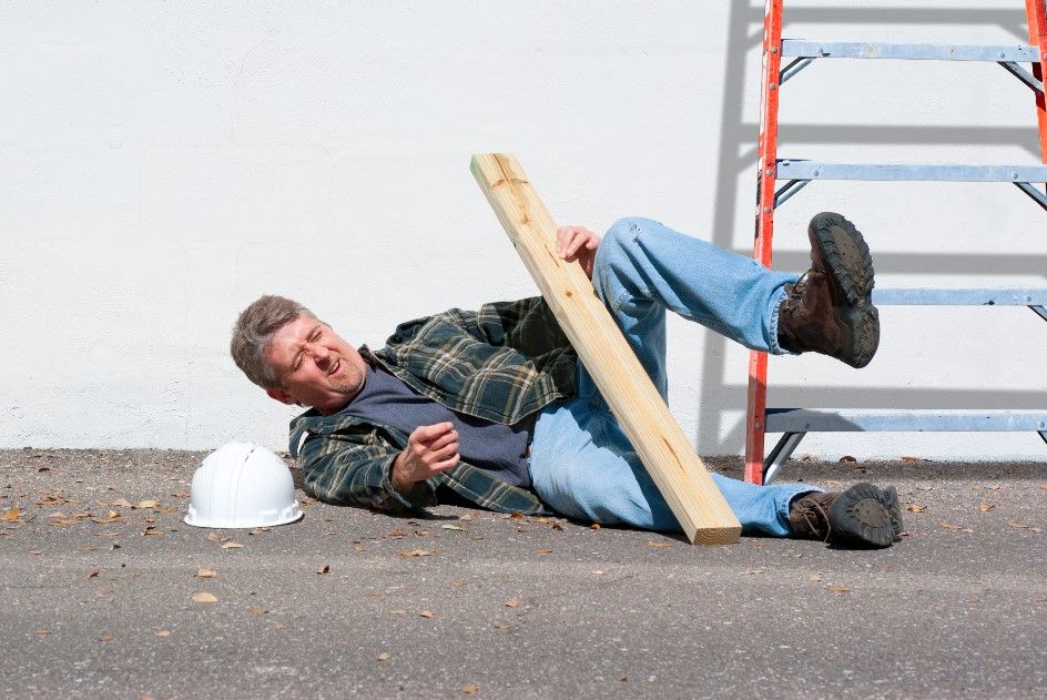 Injured worker on the ground